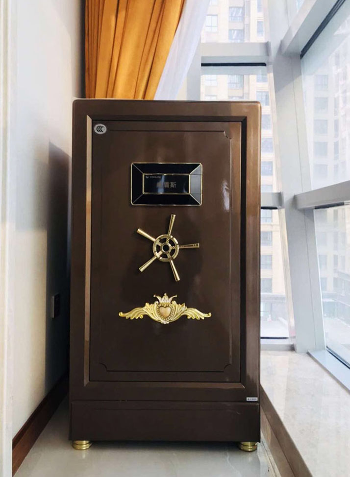 威盾斯保险柜黄金指s8香槟金实物场景